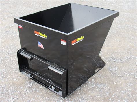 trash hopper for skid steer